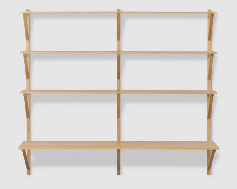 BM29 Shelf | 2 x 4 with Desk | Oak or Walnut - Tempo