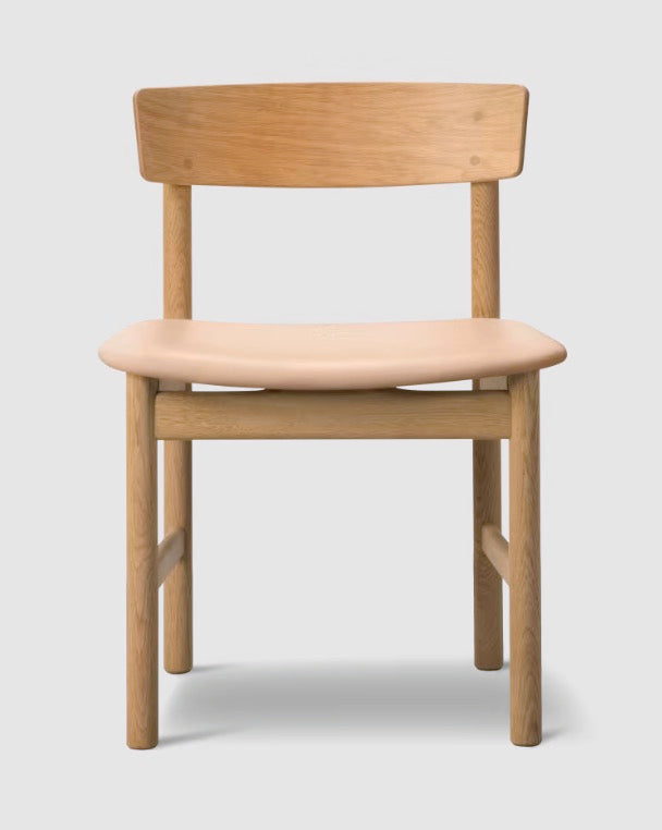 Mogensen 3236 Chair in Oak + Leather Vegeta 90 Natural - Tempo