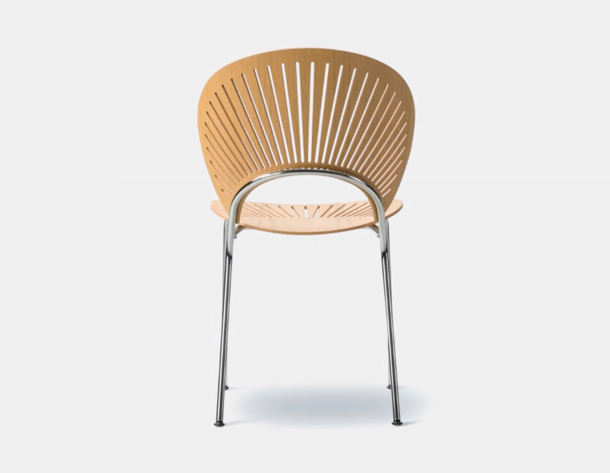 FREDERICIA - SAMPLE | Trinidad Chair in Oak Lacquer + Chrome - Tempo