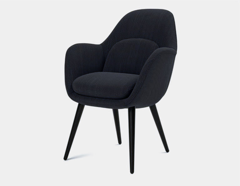 FREDERICIA - Swoon Dining Armchair Wood Base - Tempo