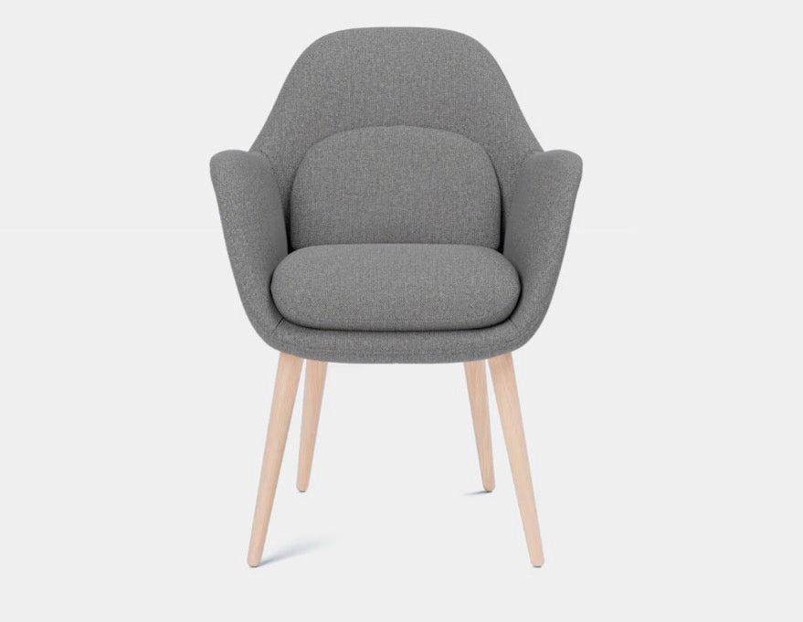 FREDERICIA - Swoon Dining Armchair Wood Base - Tempo
