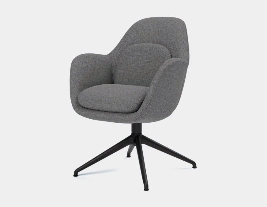 FREDERICIA - Swoon Dining Armchair Swivel Base - Tempo