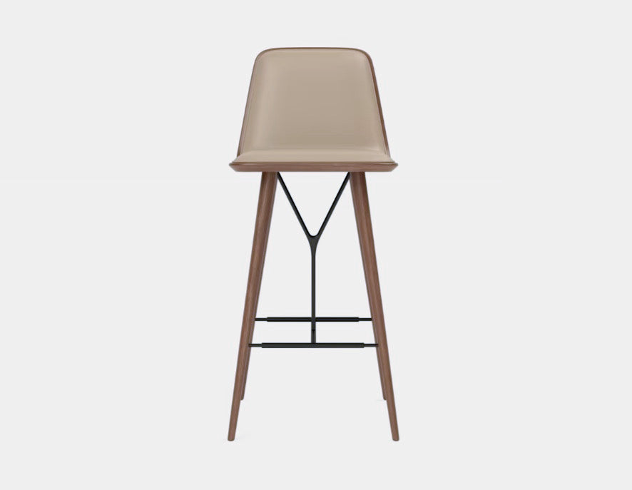 FREDERICIA - Spine Wood Base Barstool - Tempo
