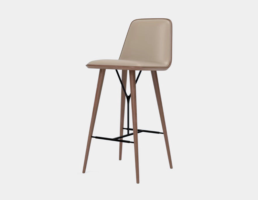 FREDERICIA - Spine Wood Base Barstool - Tempo