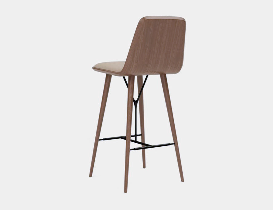 FREDERICIA - Spine Wood Base Barstool - Tempo