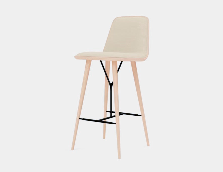 FREDERICIA - Spine Wood Base Barstool - Tempo