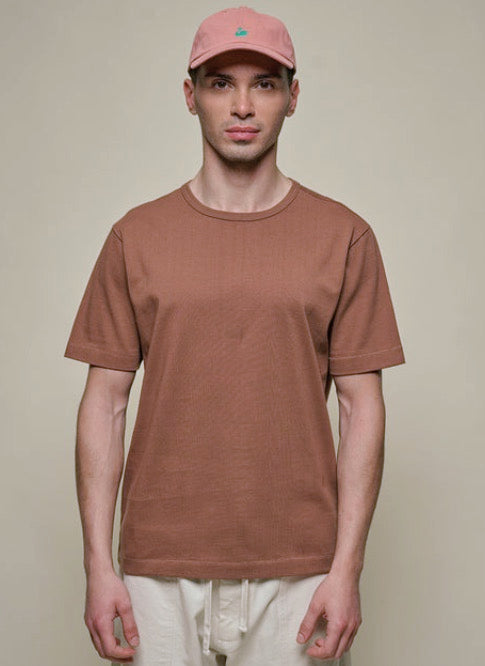 CLASSIC FIT ORGANIC COTTON  T-SHIRT 2M15 in Nut