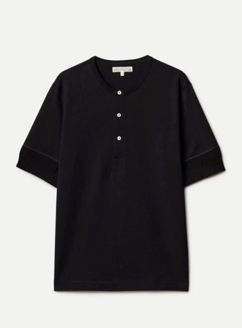 THE ORIGINALS | 207 Loopwheeled Henley 7.2oz Classic Fit in Black