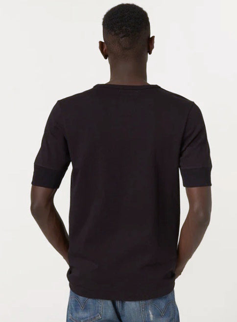 THE ORIGINALS | 207 Loopwheeled Henley 7.2oz Classic Fit in Black
