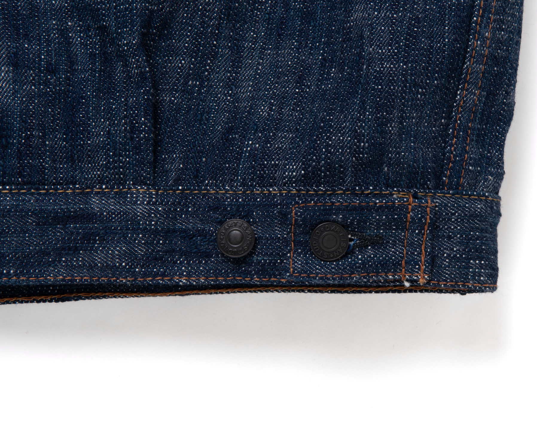 STUDIO D'ARTISAN - Sou-Ai Natural Twin-Indigo Kase Hank-Dyed 16oz Selvedge Denim Type II Jacket - Tempo