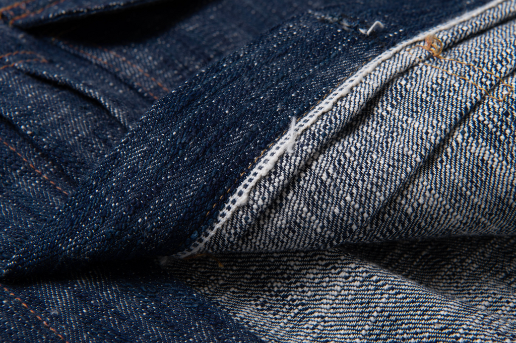 STUDIO D'ARTISAN - Sou-Ai Natural Twin-Indigo Kase Hank-Dyed 16oz Selvedge Denim Type II Jacket - Tempo
