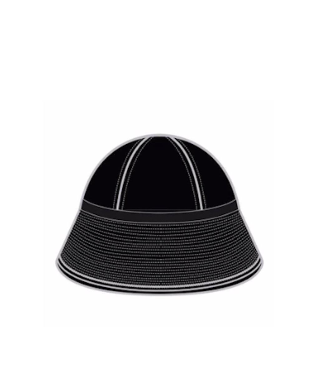 MACKINTOSH X STUDIO NICHOLSON - Pre-Order: Handmade Deveron Rubberized Bonded Cotton Bucket Hat in Black - Tempo