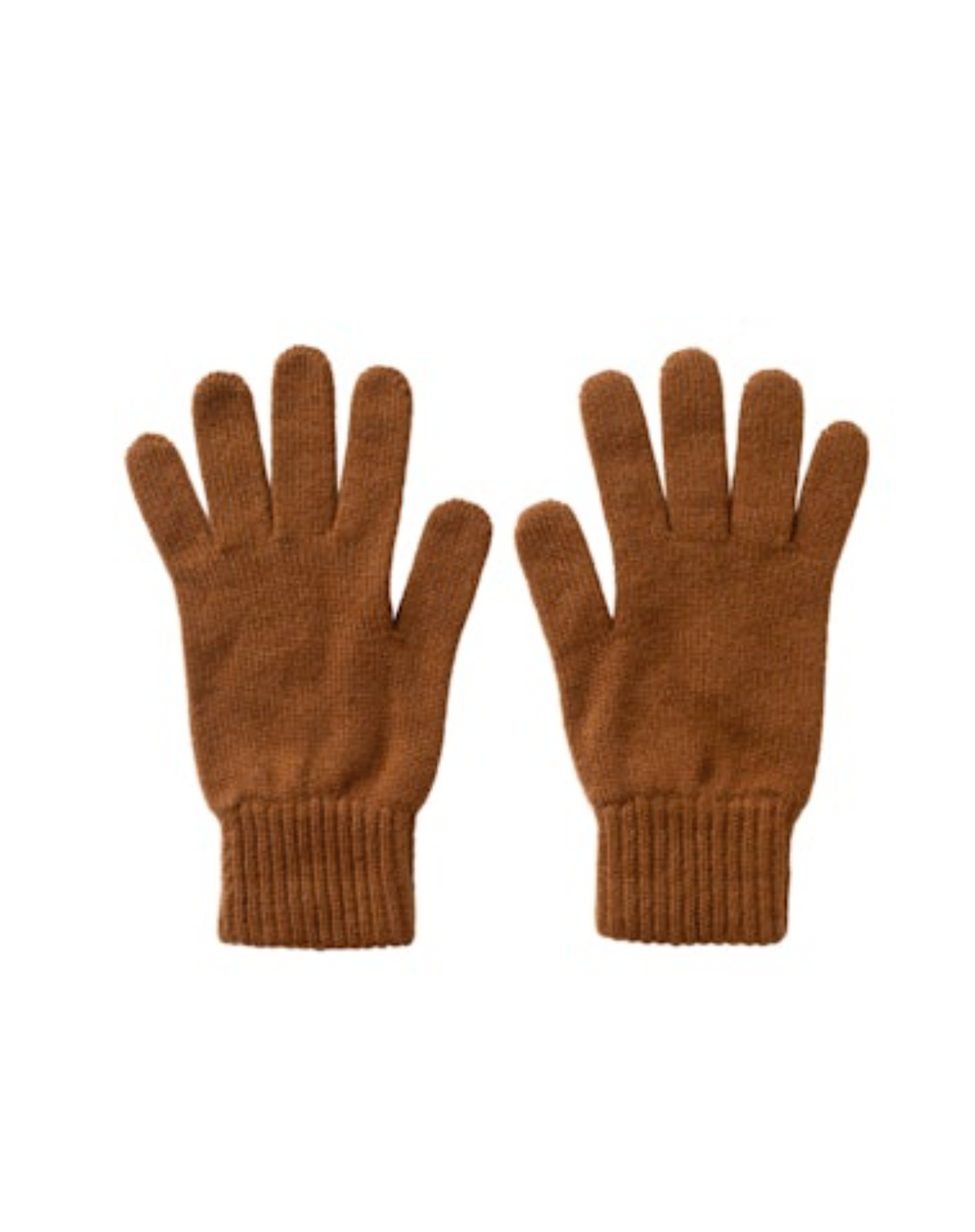 JOHNSTONS OF ELGIN - Pre-Order: Cashmere Jersey Glovel in Dark Camel - Tempo
