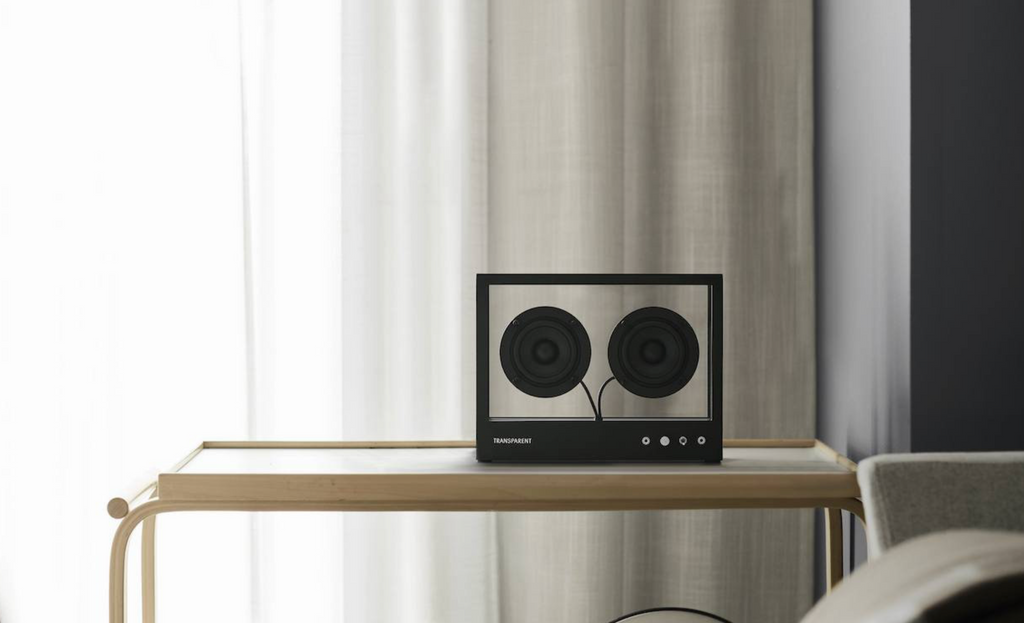 TRANSPARENT - Small Transparent Speaker (Bluetooth) Black - Tempo