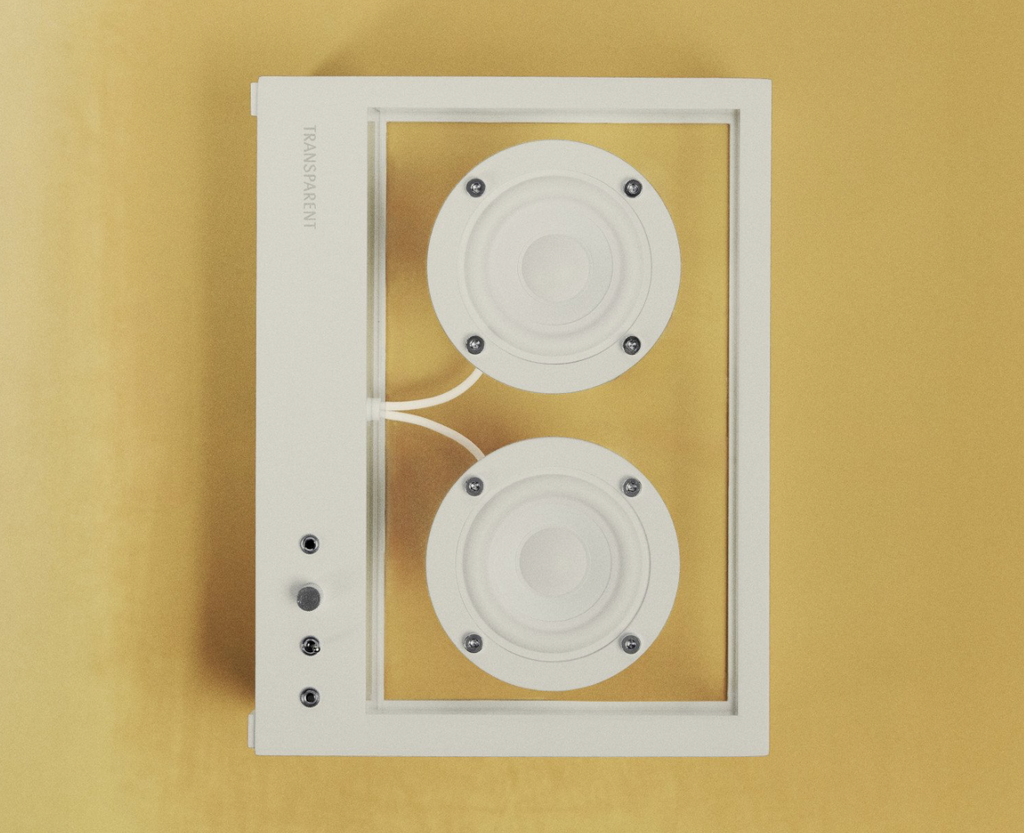 TRANSPARENT - Small Transparent Speaker (Bluetooth) White - Tempo