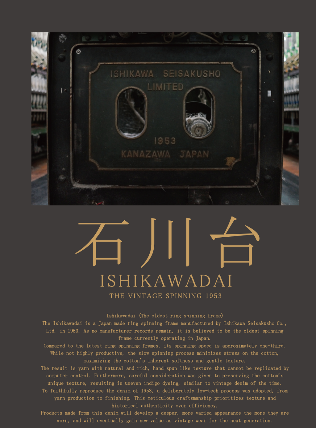 STUDIO D'ARTISAN - PRE-ORDER - ISHIKAWADAI 1st TYPE 13.5OZ ZELVEDGE DENIM JACKET 1940S SD-4111 - Tempo