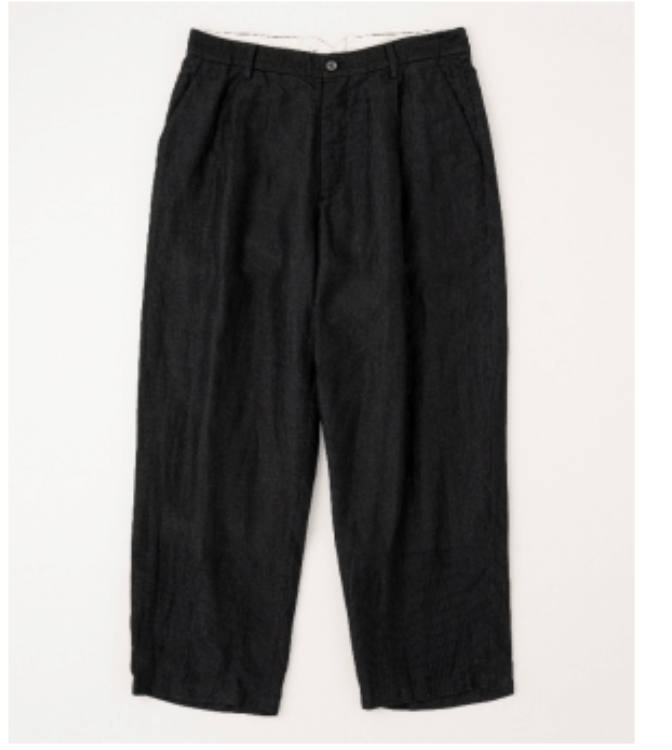 MARK S. - Pre-Order: Ramie / Cotton Domenico Pants in Black - Tempo
