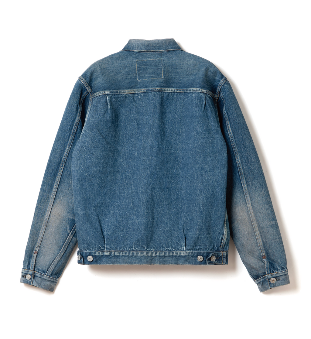 STUDIO D'ARTISAN - PRE-ORDER: 13.5OZ ISHIKAWADAI 2ND TYPE DISTRESSED SELVEDGE DENIM JACKET - Tempo
