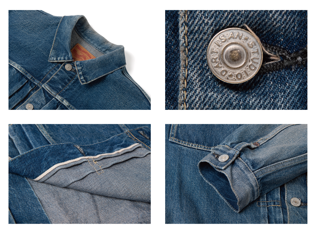 STUDIO D'ARTISAN - PRE-ORDER: 13.5OZ ISHIKAWADAI 2ND TYPE DISTRESSED SELVEDGE DENIM JACKET - Tempo