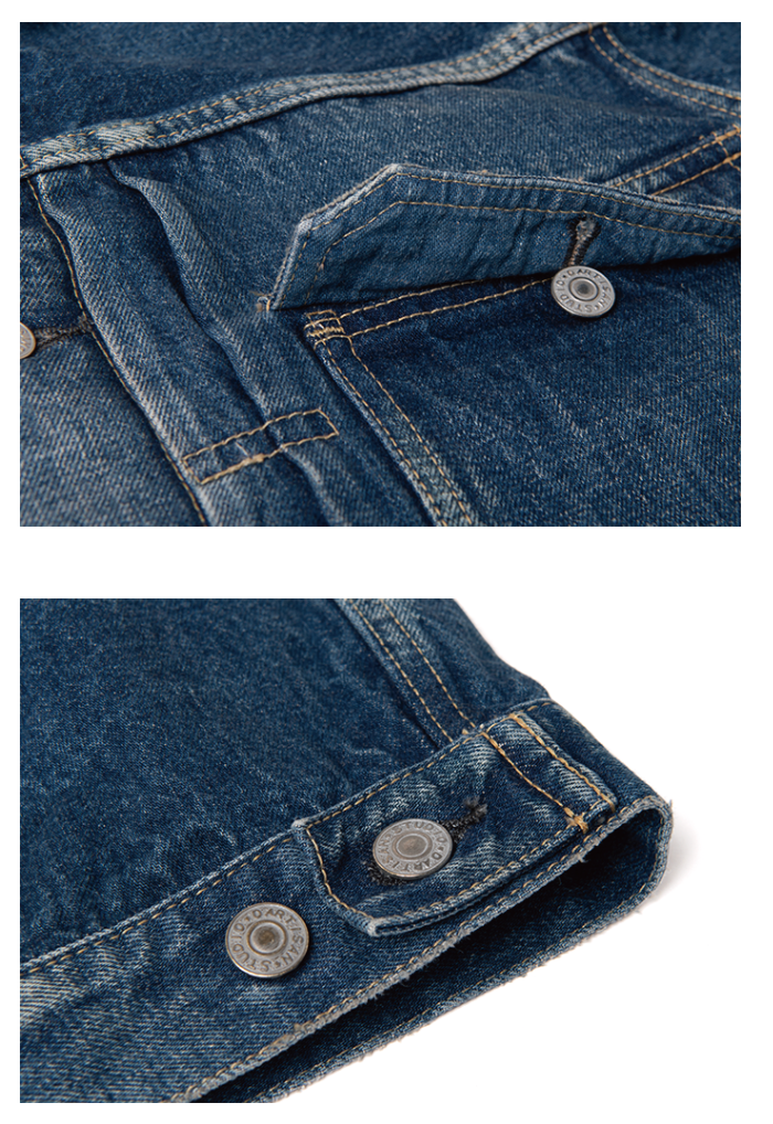 STUDIO D'ARTISAN - PRE-ORDER: 13.5OZ ISHIKAWADAI 2ND TYPE DISTRESSED SELVEDGE DENIM JACKET - Tempo