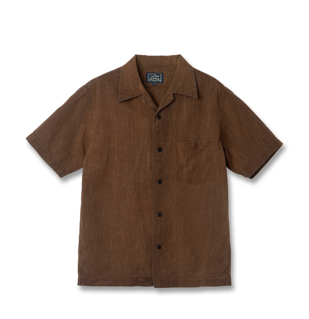 PRE-ORDER: KAKISHIBU-ZOME OPEN COLLAR SHIRT