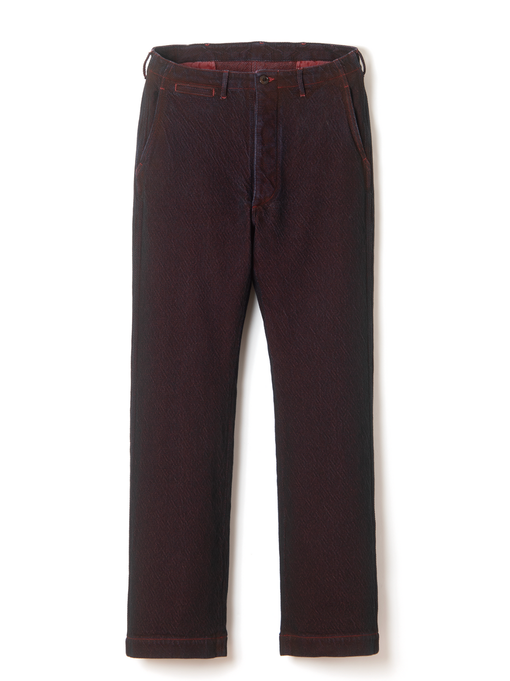 PRE-ORDER: BENGALA-DYED SASHIKO PANTS