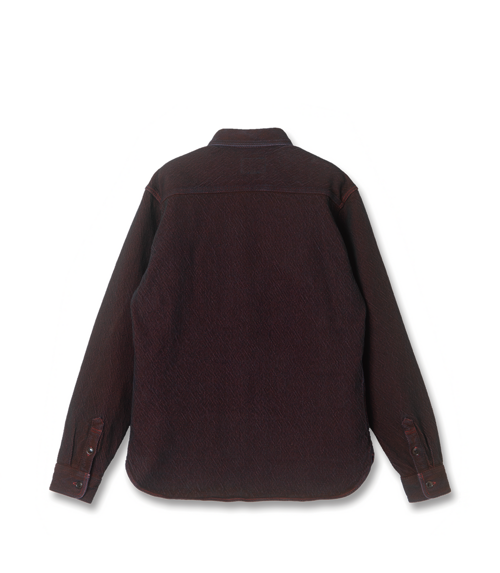 BENGALA-DYED SASHIKO SHIRT