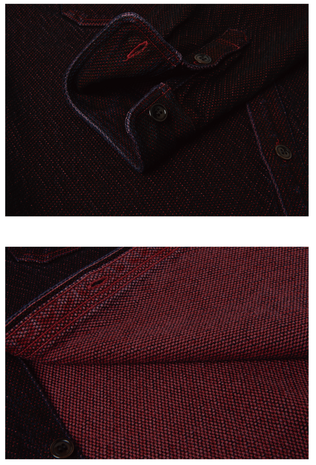 BENGALA-DYED SASHIKO SHIRT