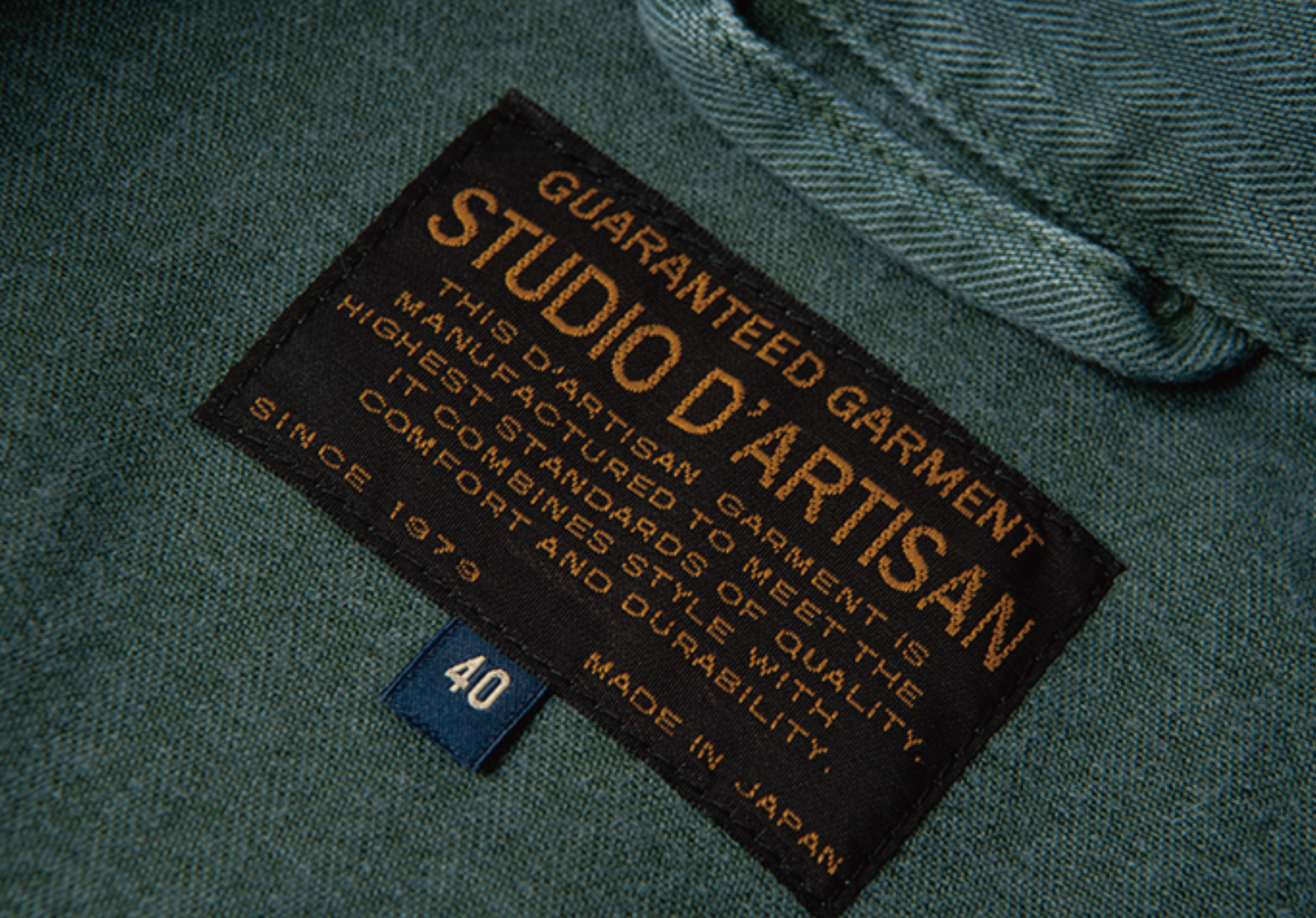PRE-ORDER: INDIGO-GREEN MILITARY JACKET