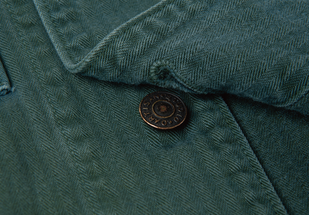 PRE-ORDER: INDIGO-GREEN MILITARY JACKET