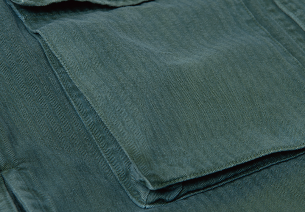 PRE-ORDER: INDIGO-GREEN MILITARY JACKET