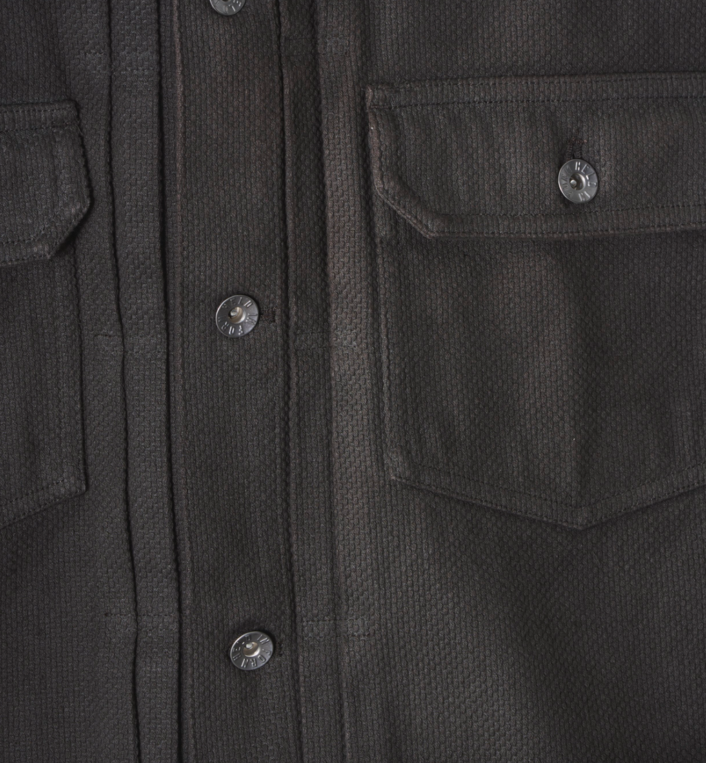 HELD IN FORM - Kuzushi Type II Jacket - Woven Sashiko Espresso - Tempo