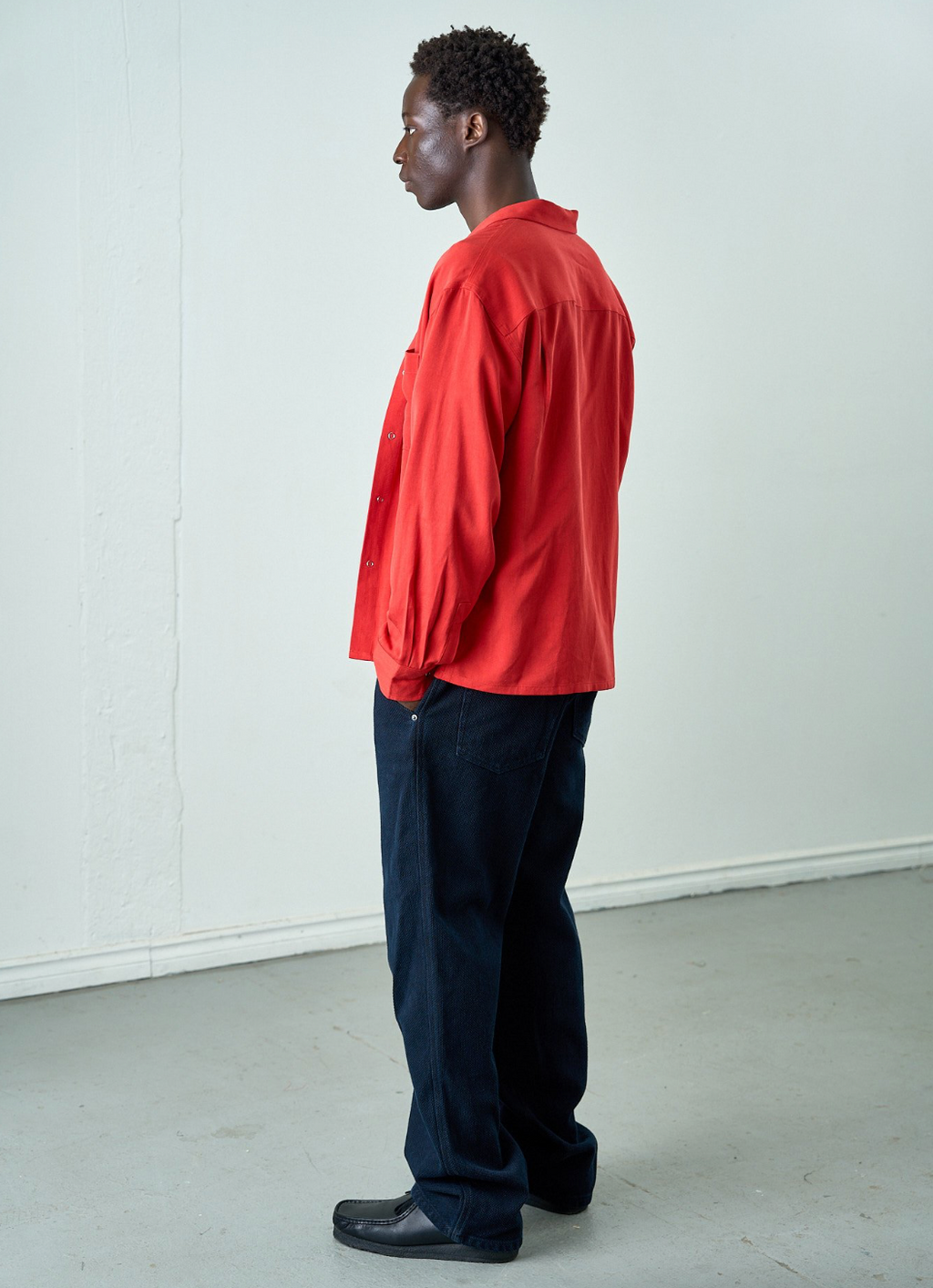 HELD IN FORM - Kuzushi 5 Pocket Pant - Woven Sashiko Overdyed Natural Indigo - Tempo