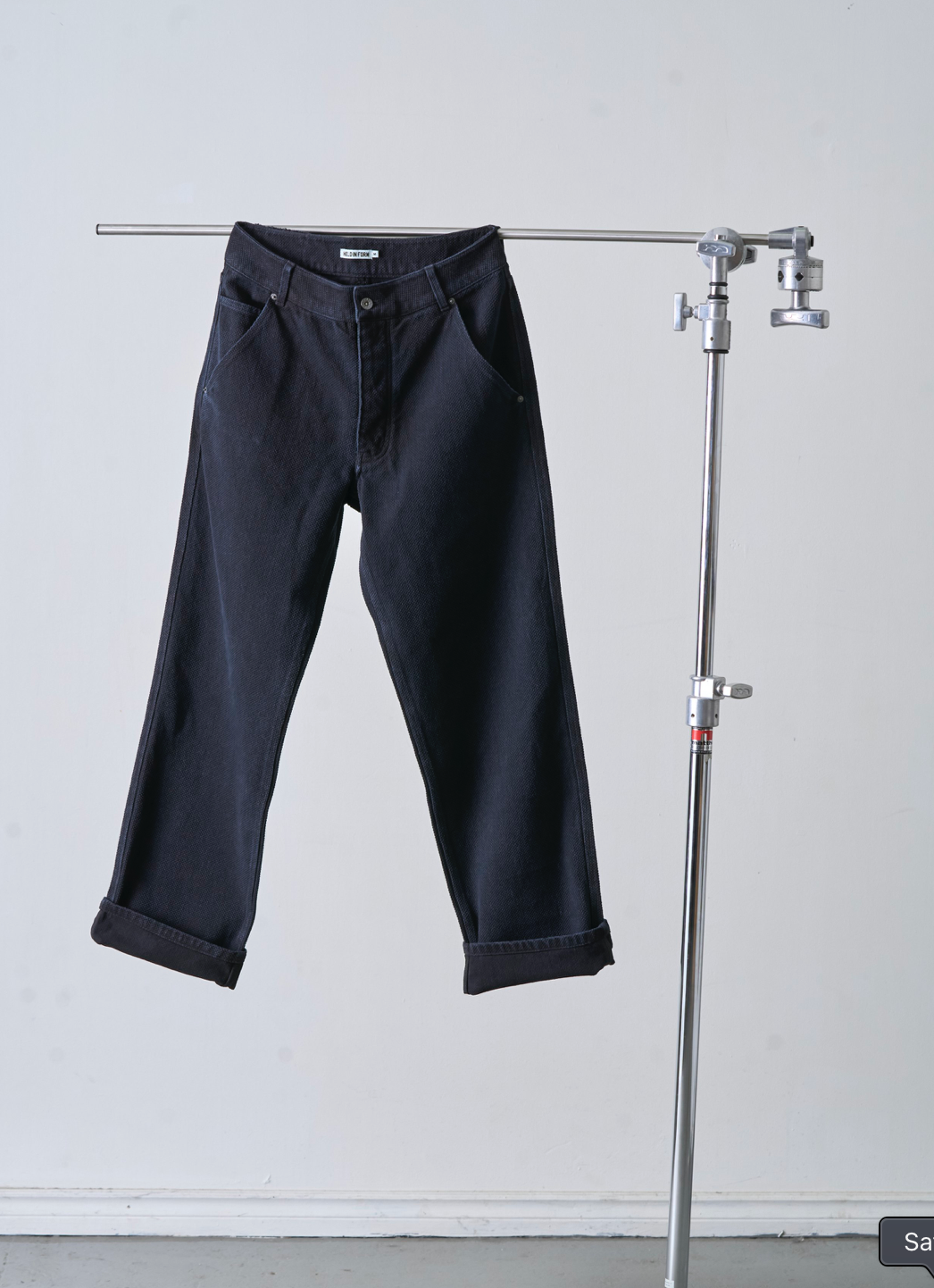 HELD IN FORM - Kuzushi 5 Pocket Pant - Woven Sashiko Overdyed Natural Indigo - Tempo