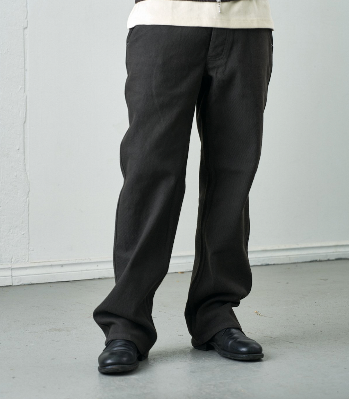 Kuzushi 5 Pocket Pant - Woven Sashiko Espresso
