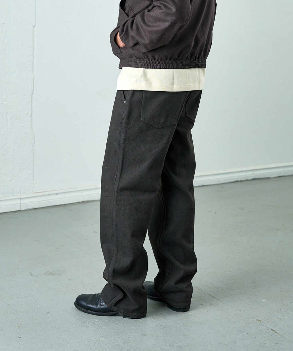 HELD IN FORM - Kuzushi 5 Pocket Pant - Woven Sashiko Espresso - Tempo