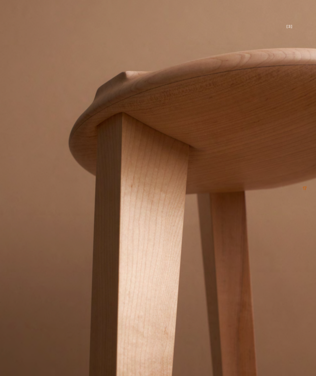 TOMAYA. - SAMPLE | Daejo III Solid Ash Stool - Tempo