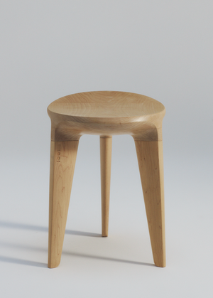 Daejo II Solid Ash Stool