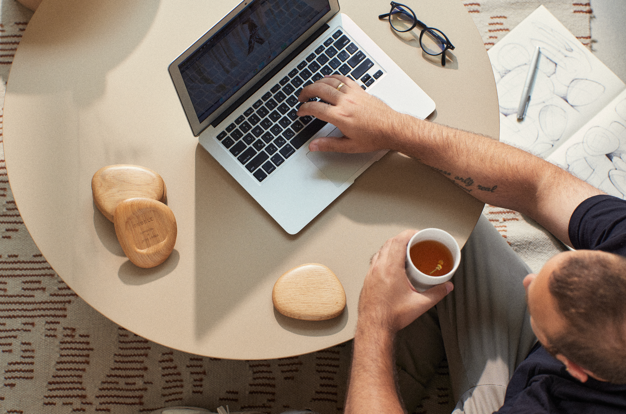 TOMAYA. - Pebble in Oak - Set of 2 / 4 - Tempo