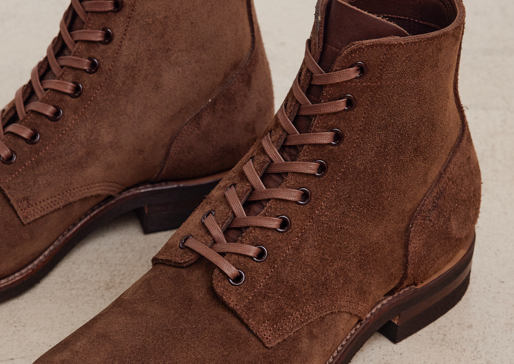 BROTHER BRIDGE - ESCAPE II Service Boots in Chestnut Brown Nakamura Chinnosuke Shote Roughout Cowhide - Tempo