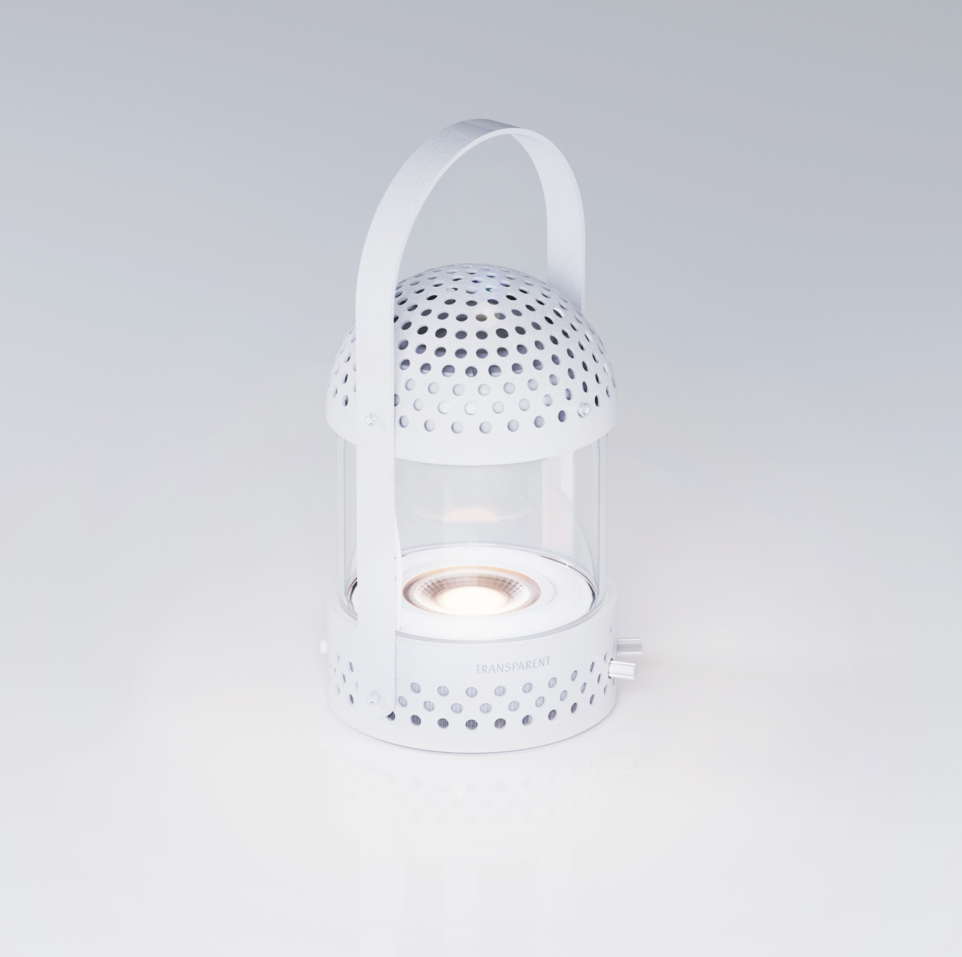 TRANSPARENT - Light Speaker in White - Tempo