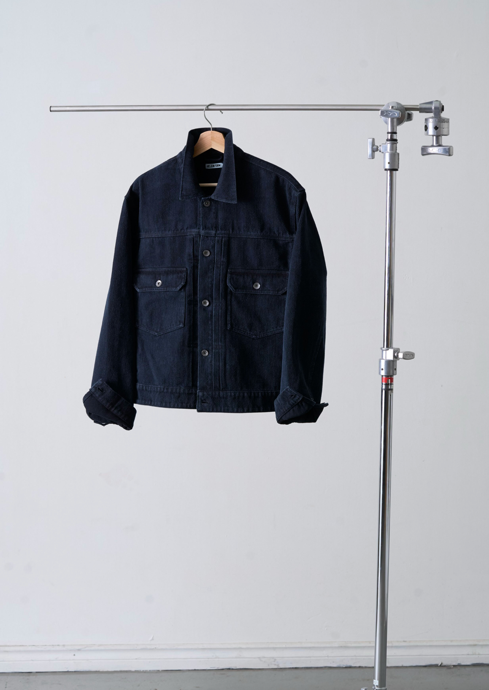 HELD IN FORM - Kuzushi Type II Jacket - Woven Sashiko Overdyed Natural Indigo - Tempo