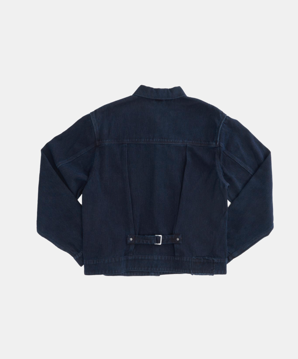 HELD IN FORM - Kuzushi Type II Jacket - Woven Sashiko Overdyed Natural Indigo - Tempo