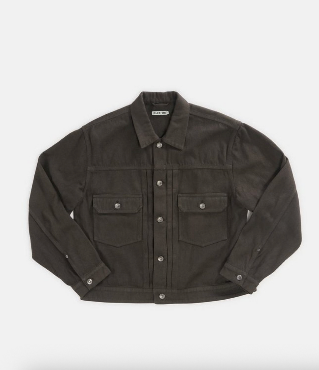 HELD IN FORM - Kuzushi Type II Jacket - Woven Sashiko Espresso - Tempo