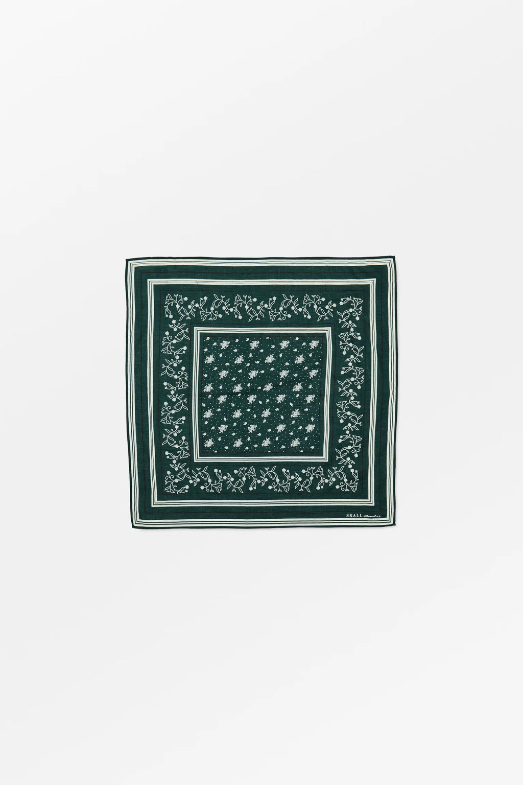 SKALL STUDIO - Skall Organic Cotton Classic Scarf 55x55 in Pine Green - Tempo