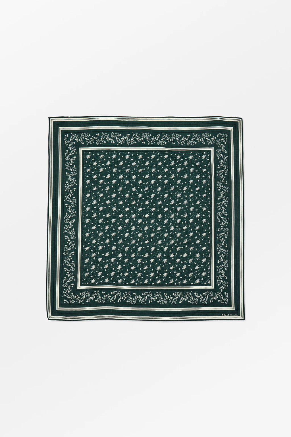 SKALL STUDIO - Skall Organic Cotton Classic Scarf 90x90 in Pine Green - Tempo