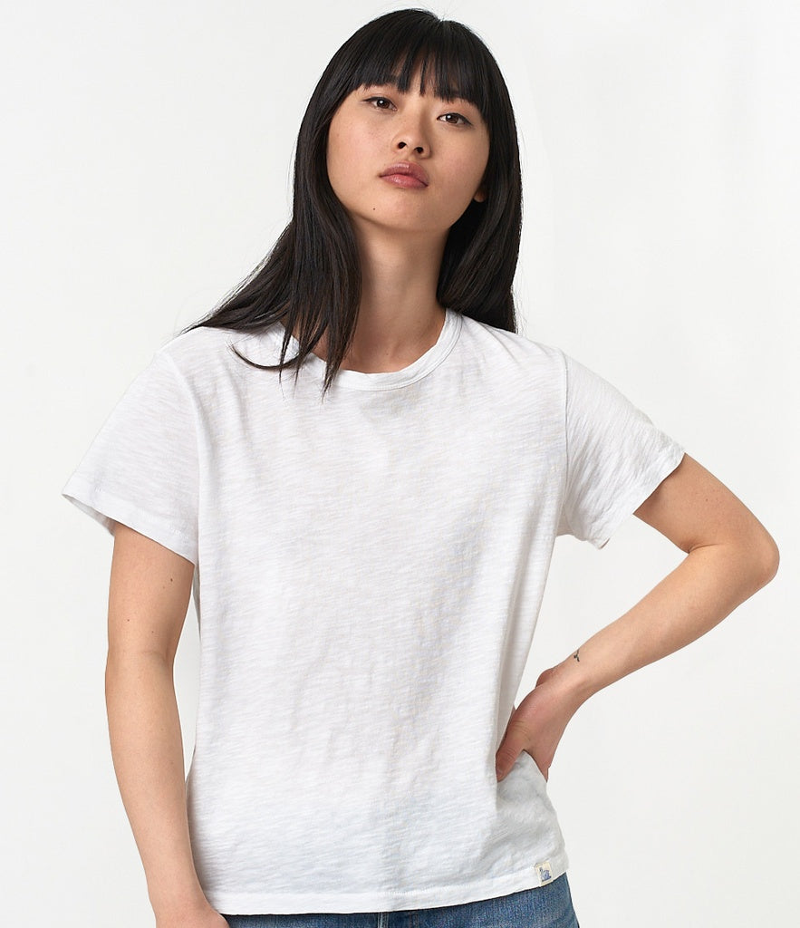 MERZ B. SCHWANEN - PIMA Cotton Women's T-shirt 3.8oz Relaxed Fit in White WSCT20 - Tempo