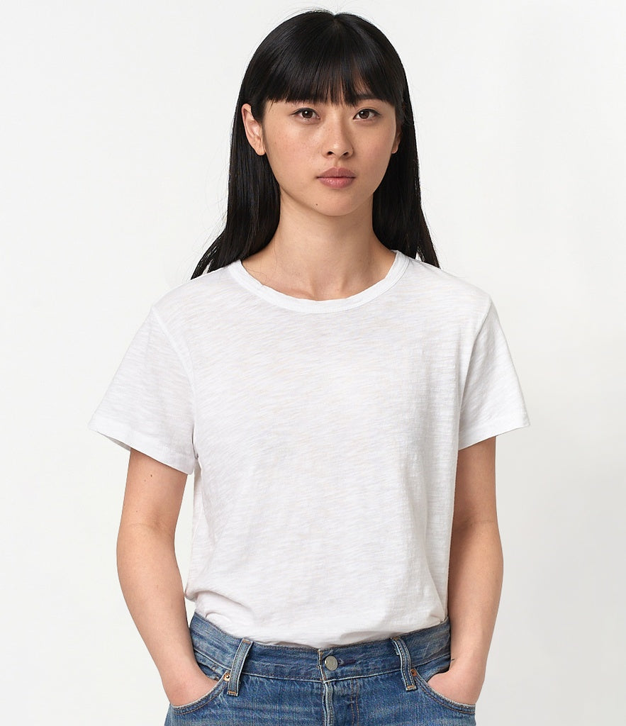 MERZ B. SCHWANEN - PIMA Cotton Women's T-shirt 3.8oz Relaxed Fit in White WSCT20 - Tempo