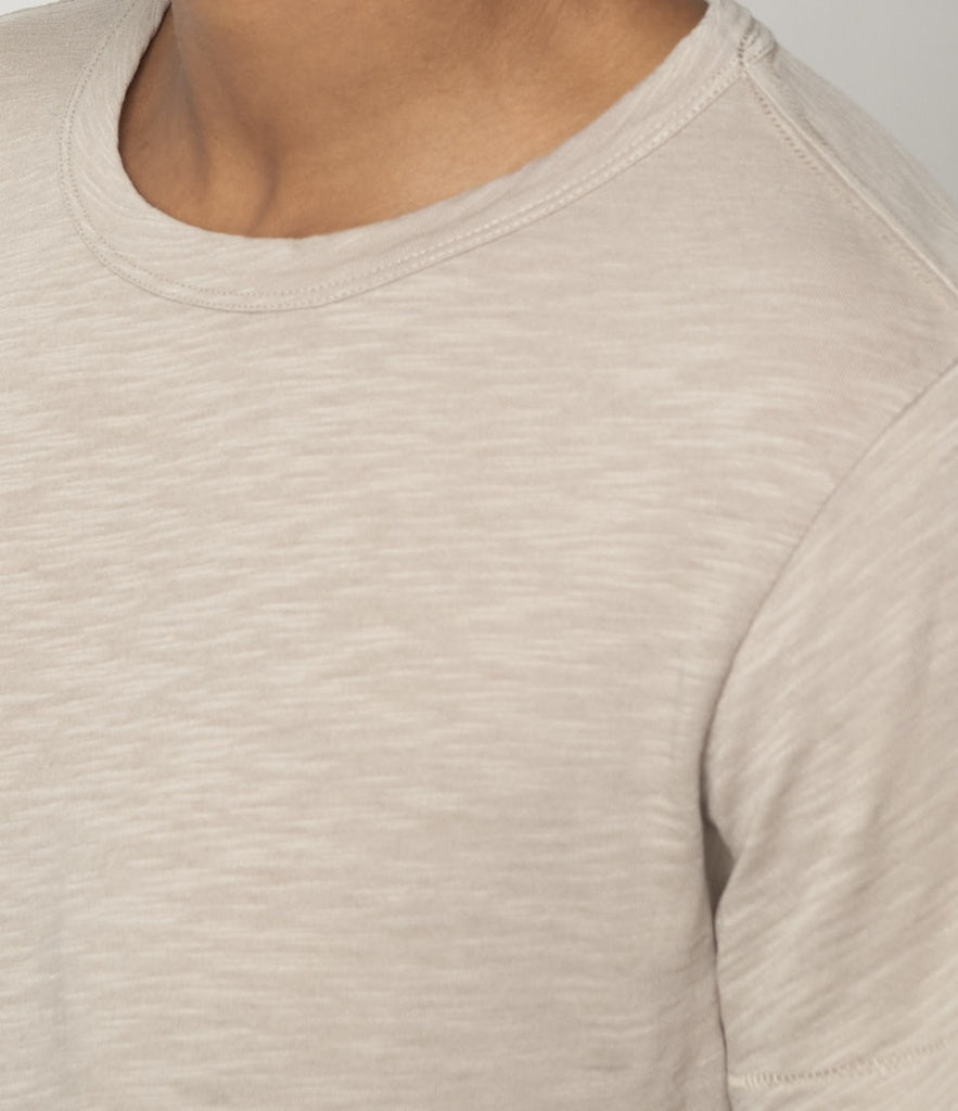 MERZ B. SCHWANEN - PIMA Cotton Women's T-shirt 3.8oz Relaxed Fit Greige WSCT20 - Tempo