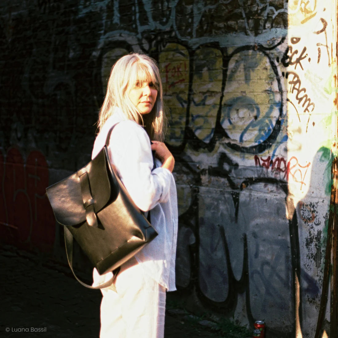 The Backpack | Vegetable Tanned Leather | Black - Tempo